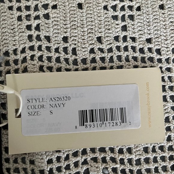 NEW with tags Ramy Brook Lauren Sleeveless Top Navy women’s small - Picture 14 of 16